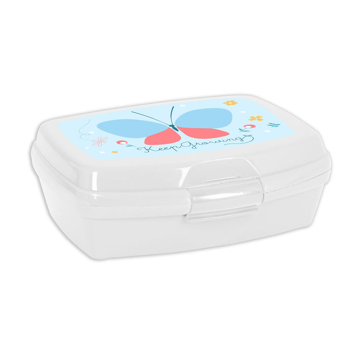 Cutie pentru Sandwich BlackFit8 Mariposa Plastic Albastru deschis (17 x 6 x 14 cm)