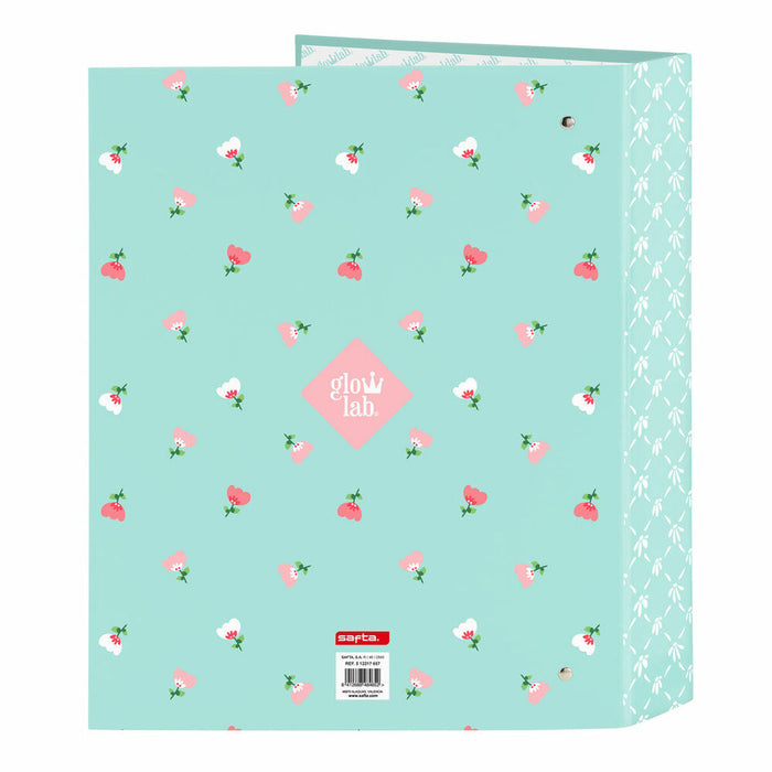 Biblioraft Glow Lab Pepa Verde A4 (27 x 33 x 6 cm)