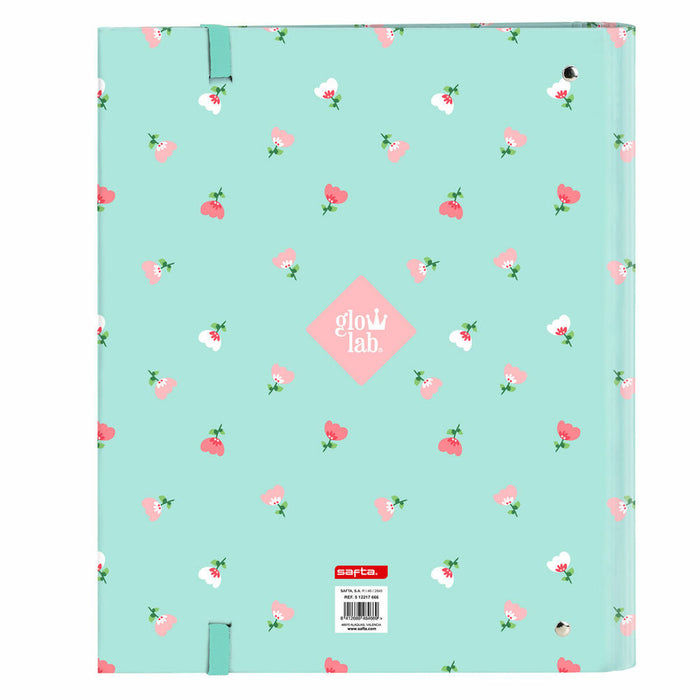 Biblioraft Glow Lab Pepa A4 Verde (27 x 32 x 3.5 cm)
