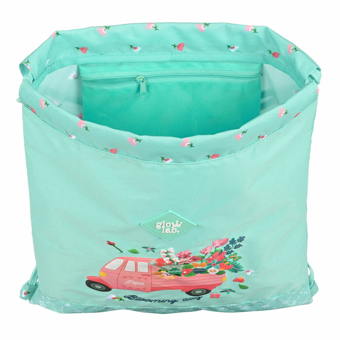 Geantă Rucsac cu Bretele Glow Lab Pepa Verde (35 x 40 x 1 cm)