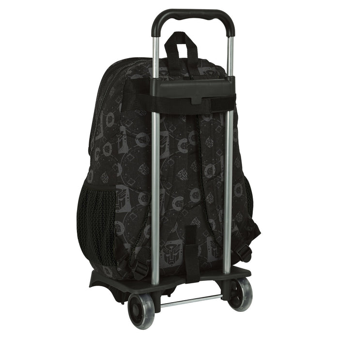 Ghiozdan cu Roți Transformers Negru 32 x 44 x 16 cm