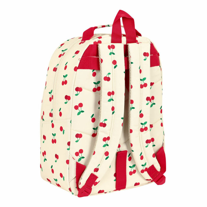 Ghiozdan Safta Cherry Bej (32 x 42 x 15 cm)