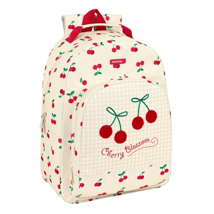 Ghiozdan Safta Cherry Bej (32 x 42 x 15 cm)