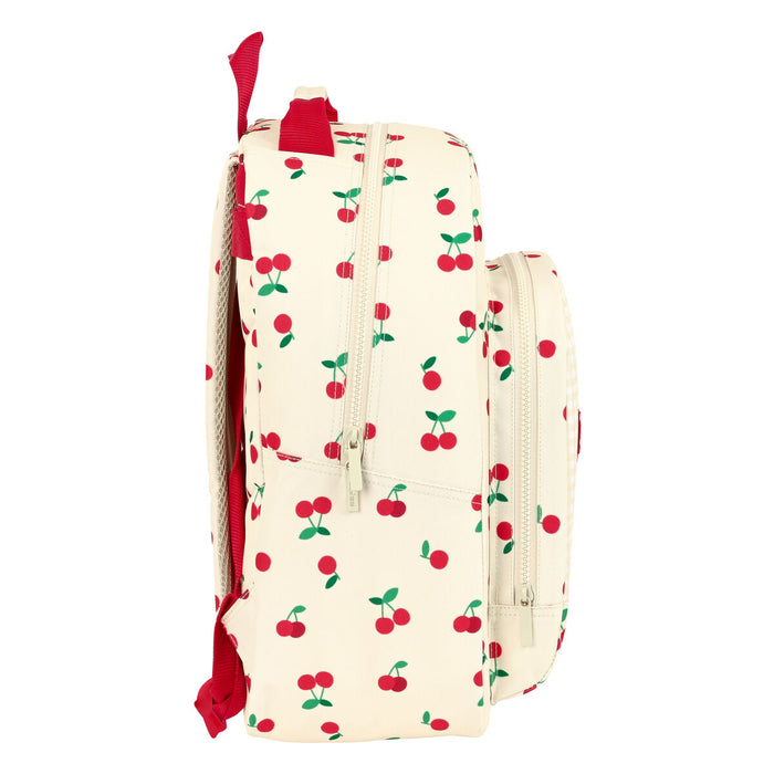 Ghiozdan Safta Cherry Bej (32 x 42 x 15 cm)