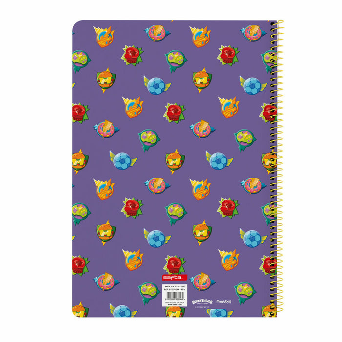 Notebook SuperThings Guardians of Kazoom Mov Galben A4