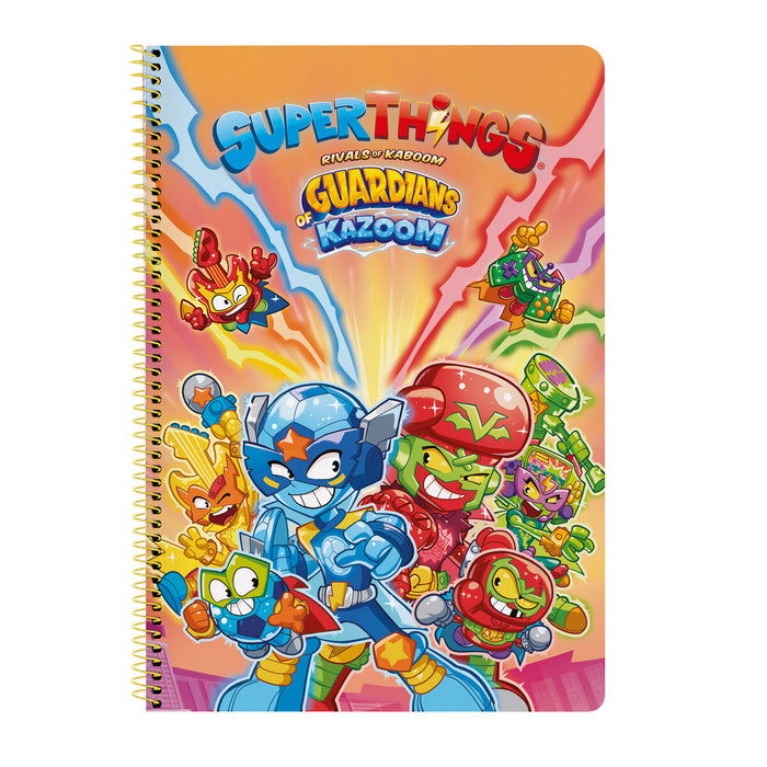Notebook SuperThings Guardians of Kazoom Mov Galben A4