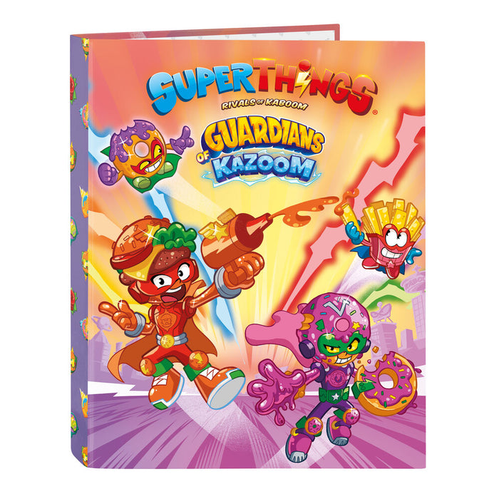 Biblioraft SuperThings Guardians of Kazoom Mov Galben A4 (26.5 x 33 x 4 cm)