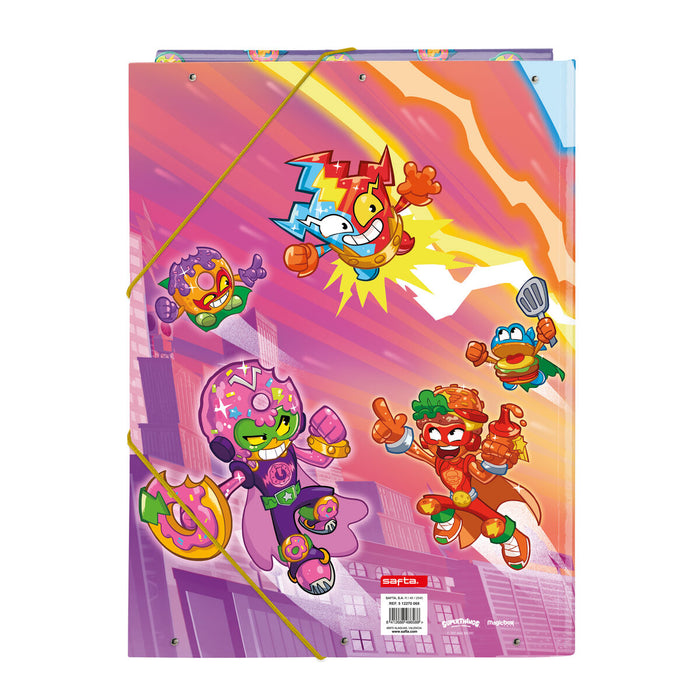 Dosar SuperThings Guardians of Kazoom Mov Galben A4 (26 x 33.5 x 2.5 cm)