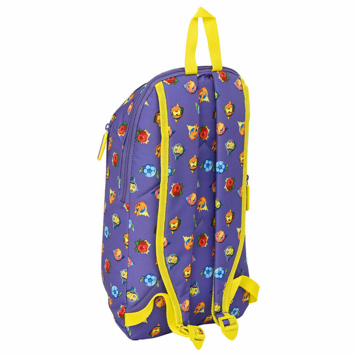 Rucsac pentru Copii SuperThings Guardians of Kazoom Mini Mov Galben (22 x 39 x 10 cm)