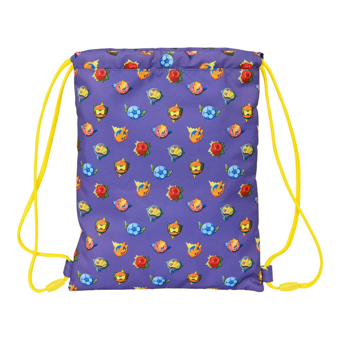 Geantă Rucsac cu Bretele SuperThings Guardians of Kazoom Mov Galben (26 x 34 x 1 cm)