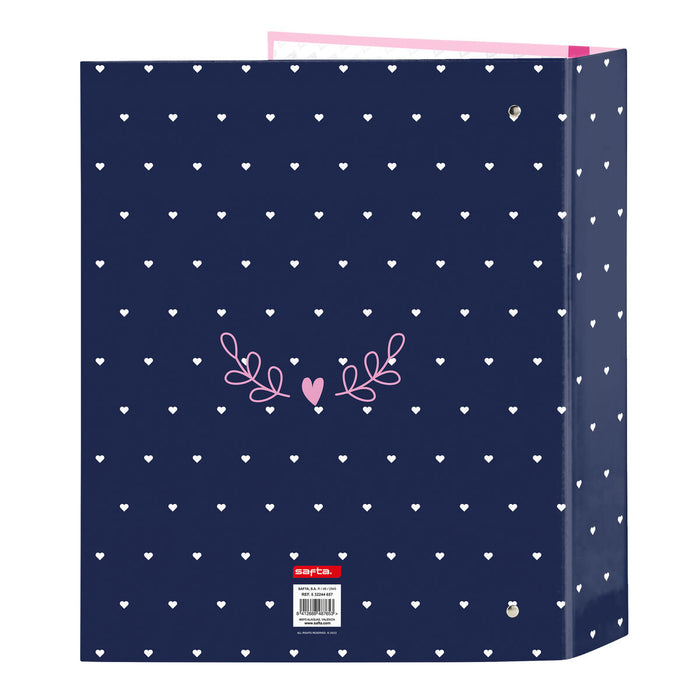 Biblioraft Safta Paris Roz Bleumarin A4 27 x 33 x 6 cm