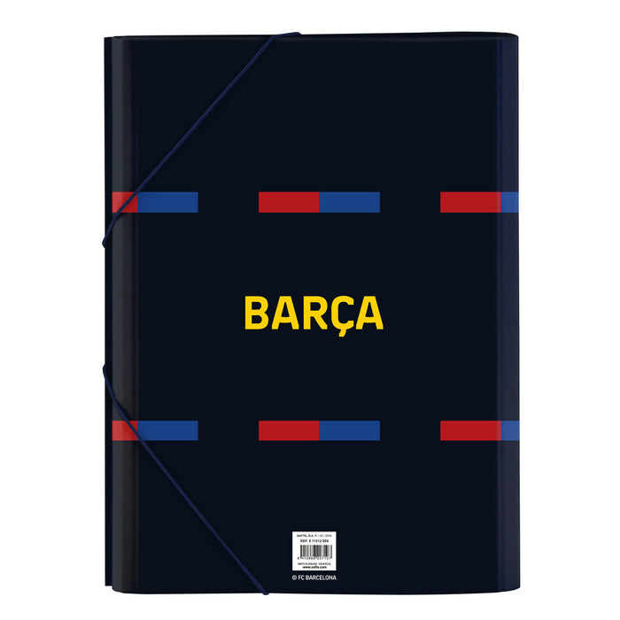 Dosar F.C. Barcelona Castaniu Bleumarin A4 (26 x 33.5 x 4 cm)