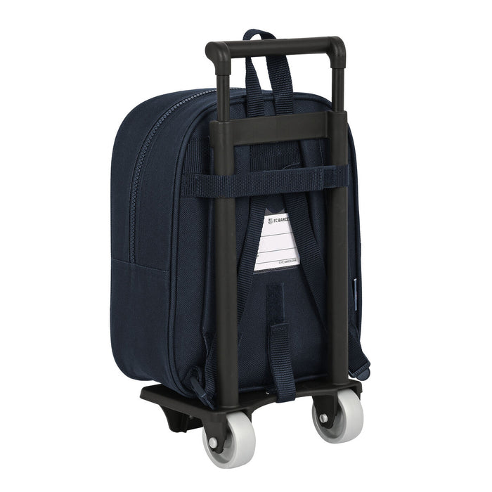 Ghiozdan cu Roți F.C. Barcelona Castaniu Bleumarin (22 x 27 x 10 cm)