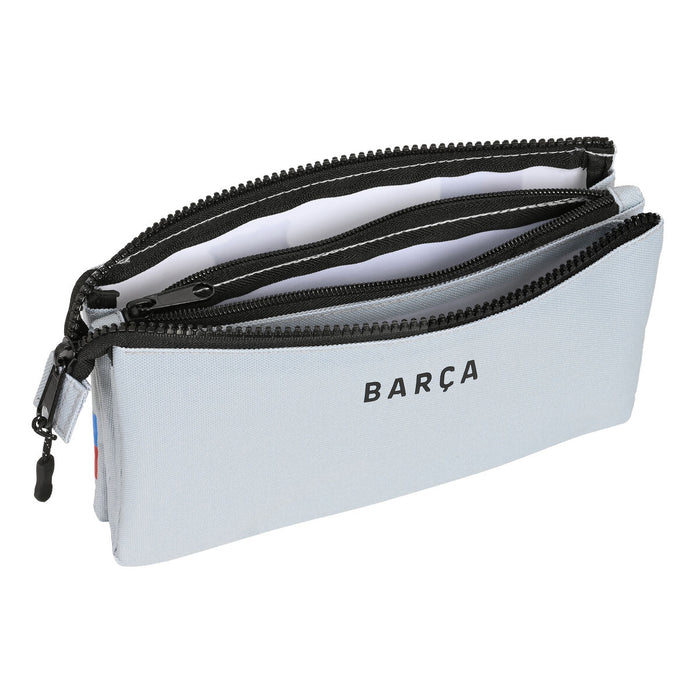 Penar triplu F.C. Barcelona Gri (22 x 12 x 3 cm)