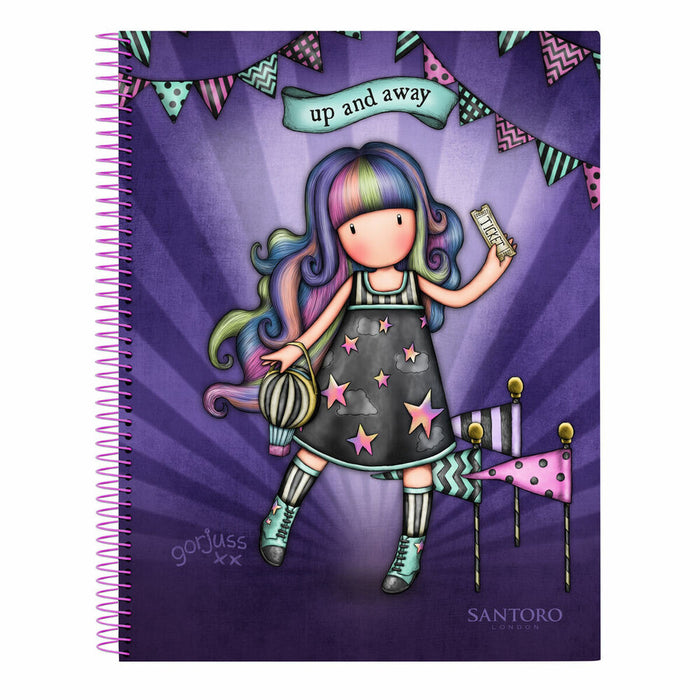 Notebook Gorjuss Up and away Mov A4