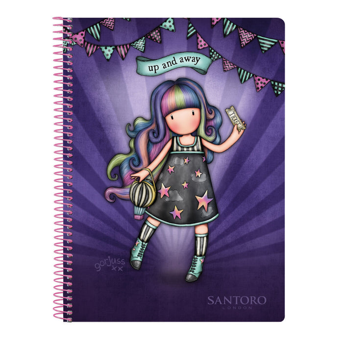 Notebook Gorjuss Up and away Mov A5