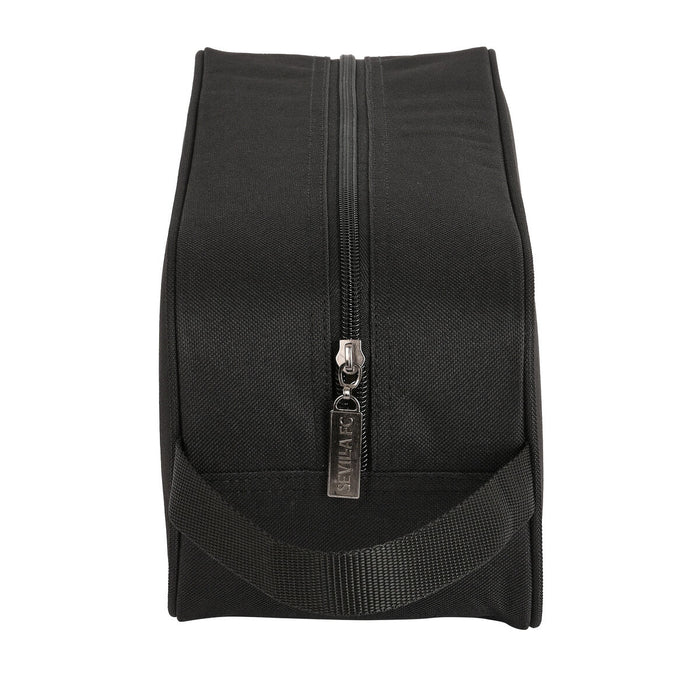 Geantă pentru Încălțăminte de Voiaj Sevilla Fútbol Club Teen Negru (34 x 15 x 14 cm)