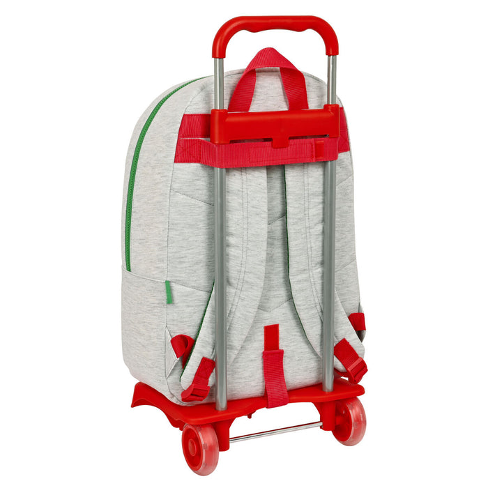 Ghiozdan cu Roți Benetton Pop Gri (30 x 46 x 14 cm)
