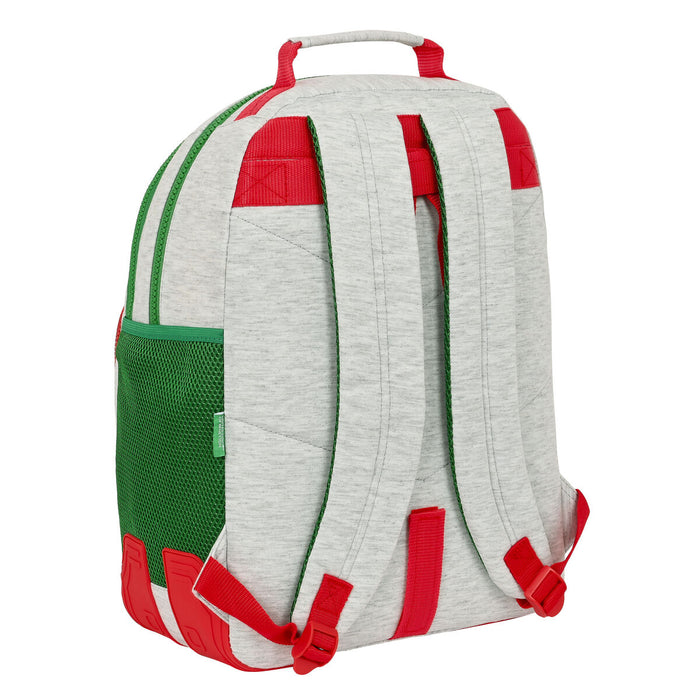 Ghiozdan Benetton Pop Gri (32 x 42 x 15 cm)