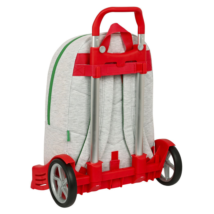 Ghiozdan cu Roți Benetton Pop Gri (30 x 46 x 14 cm)