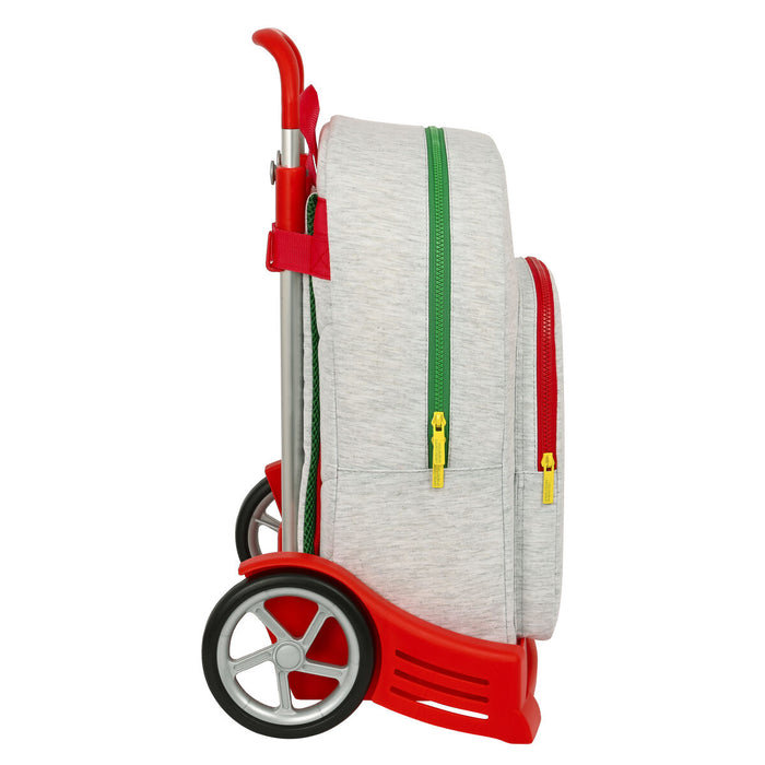 Ghiozdan cu Roți Benetton Pop Gri (30 x 46 x 14 cm)