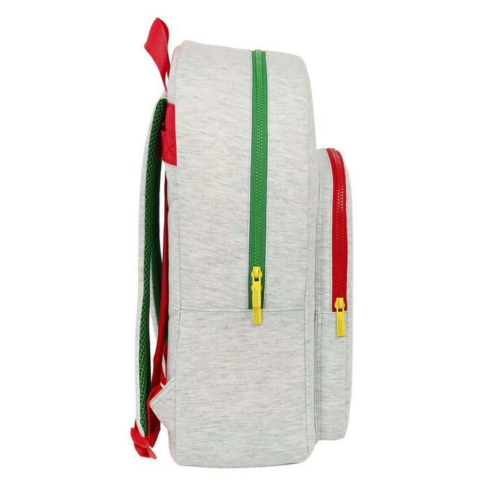 Ghiozdan Benetton Pop Gri (30 x 46 x 14 cm)