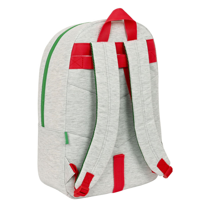 Ghiozdan Benetton Pop Gri (30 x 46 x 14 cm)