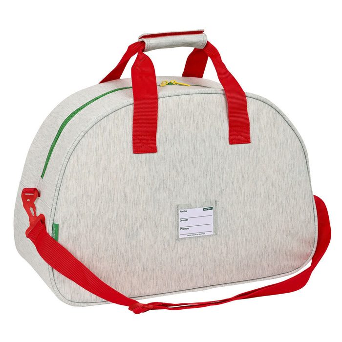 Geantă de Sport Benetton Pop Gri (48 x 33 x 21 cm)
