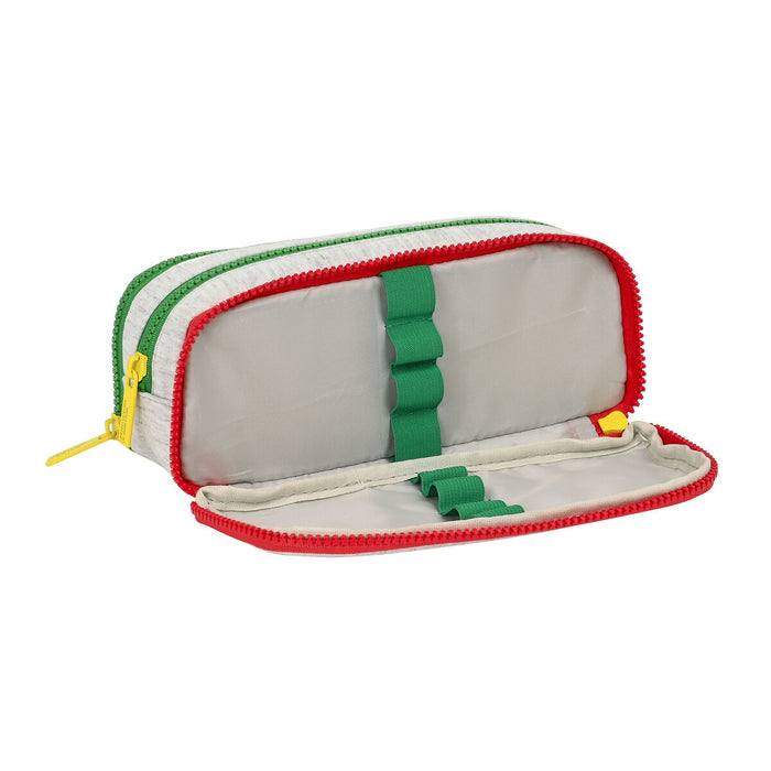 Penar triplu Benetton Pop Gri (21 x 8 x 8 cm)
