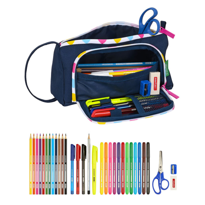 Penar cu Accesorii Benetton Love Bleumarin 20 x 11 x 8.5 cm (32 Piese)
