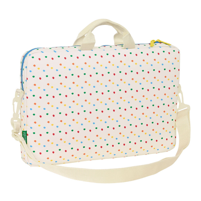 Servietă pentru Laptop Benetton Topitos Alb (40 x 27 x 4 cm)