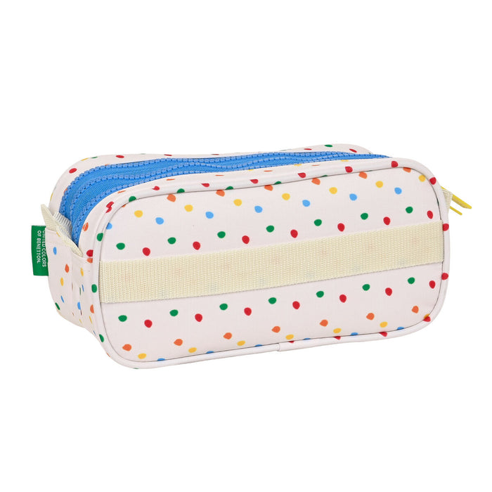 Penar triplu Benetton Topitos Alb (21,5 x 10 x 8 cm)