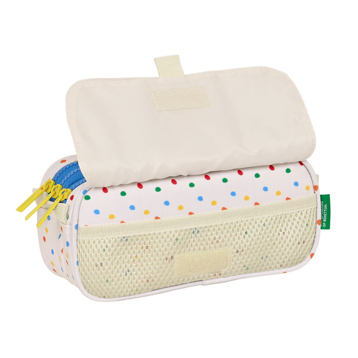 Penar triplu Benetton Topitos Alb (21,5 x 10 x 8 cm)