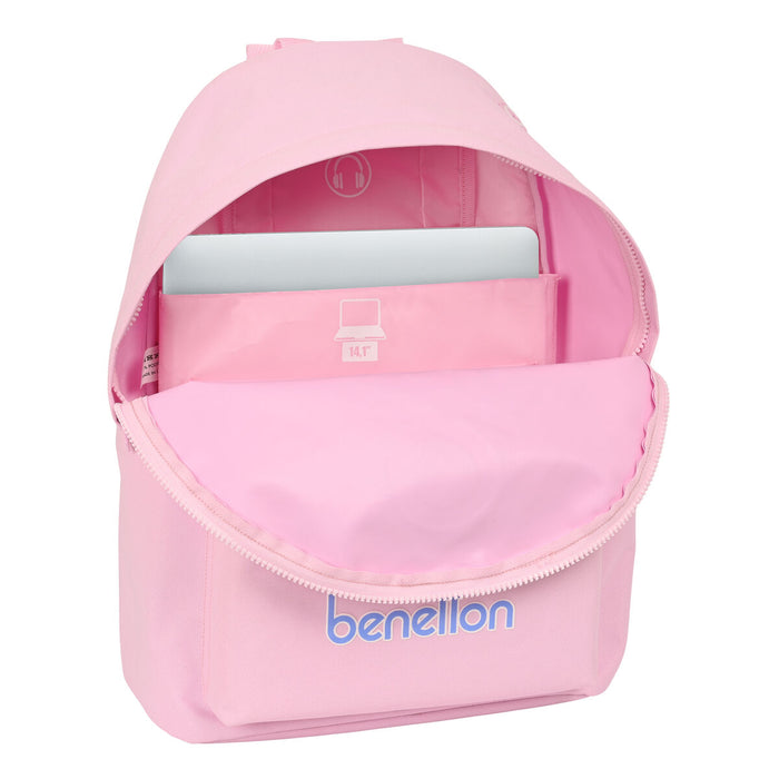 Rucsac pentru Laptop Benetton  benetton  Roz 31 x 41 x 16 cm