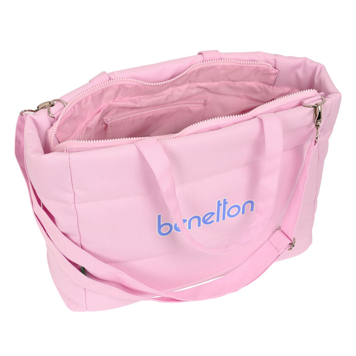 Servietă pentru Laptop Benetton Pink Roz deschis (54 x 31 x 17 cm)