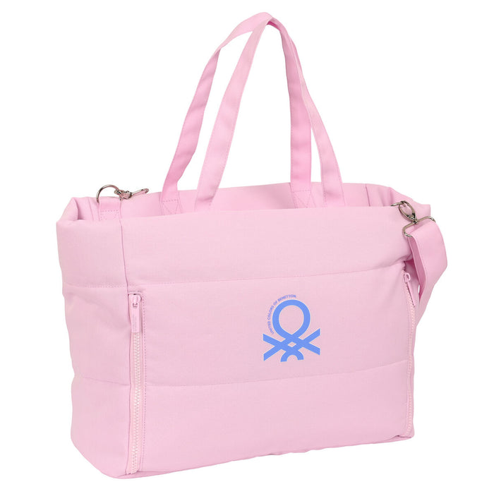 Servietă pentru Laptop Benetton Pink Roz deschis (54 x 31 x 17 cm)