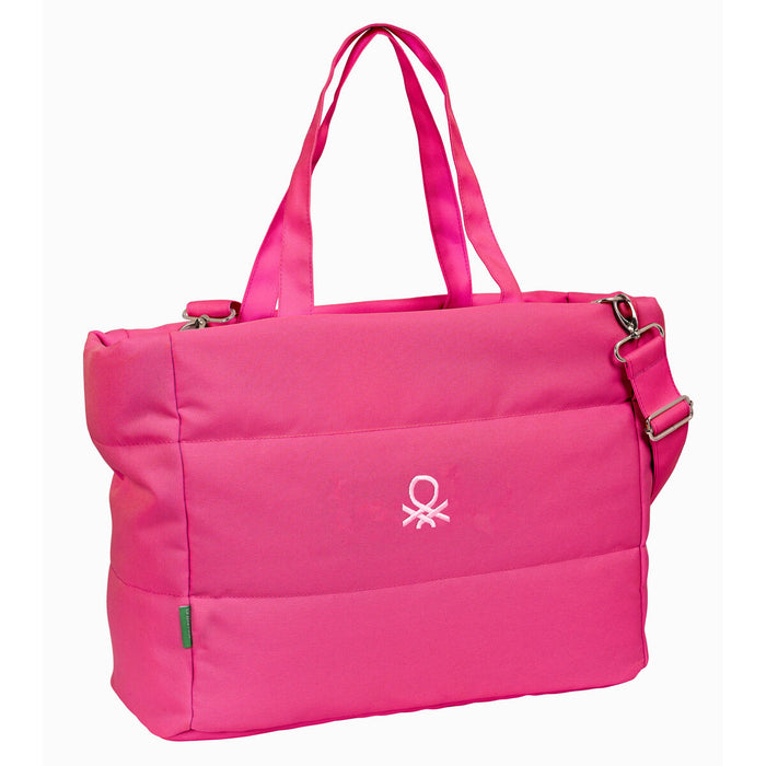 Servietă pentru Laptop Benetton Raspberry Fucsia (54 x 31 x 17 cm)