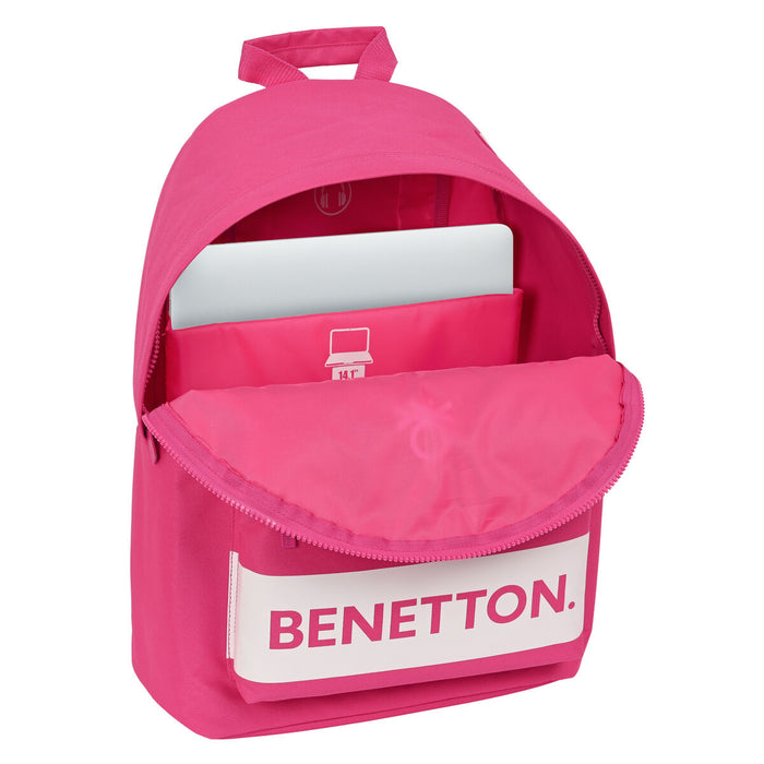 Rucsac pentru Laptop Benetton  benetton  Fucsia (31 x 41 x 16 cm)