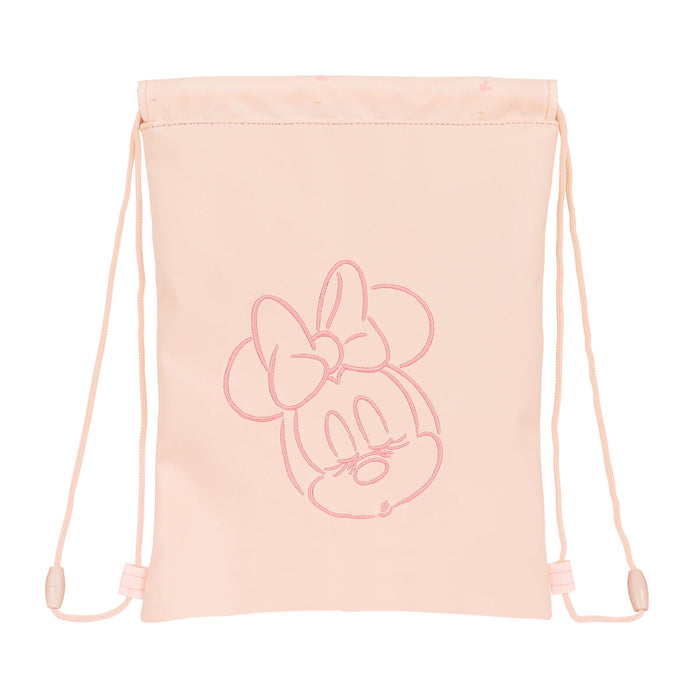 Geantă Rucsac cu Bretele Minnie Mouse Roz (26 x 34 x 1 cm)