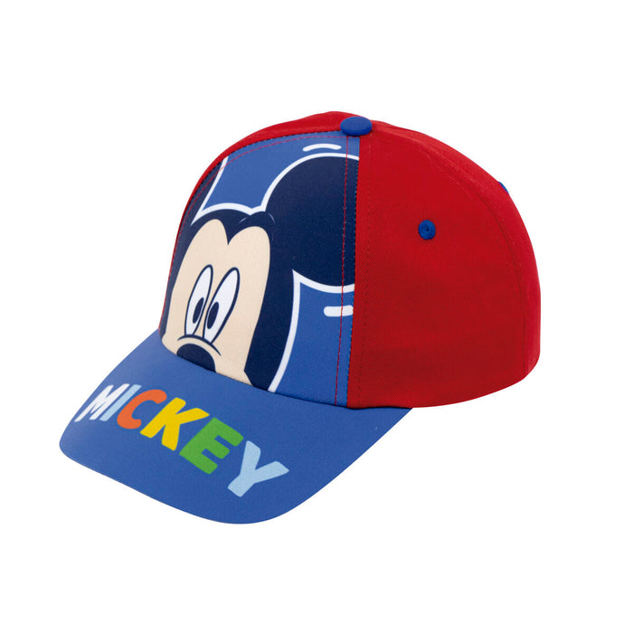 Șapcă pentru Copii Mickey Mouse Happy smiles Albastru Roșu (48-51 cm)