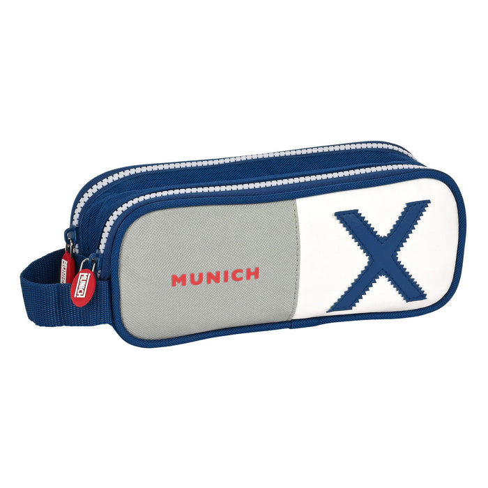 Penar dublu Munich College Gri (21 x 8 x 6 cm)