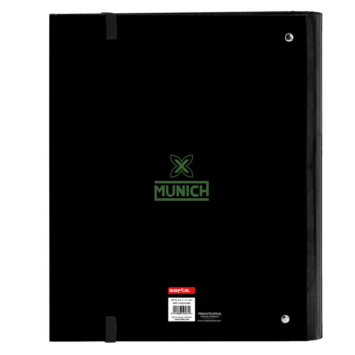 Biblioraft Munich Caviar Negru 27 x 32 x 3.5 cm
