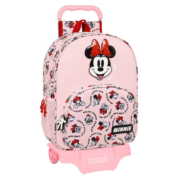 Ghiozdan cu Roți Minnie Mouse Me time Roz 33 x 42 x 14 cm