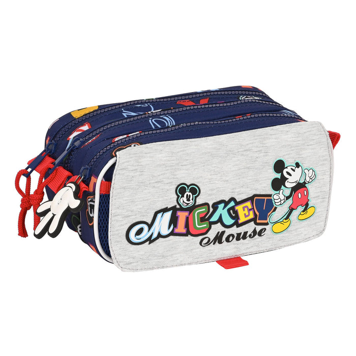 Penar triplu Mickey Mouse Clubhouse Only one Bleumarin (21,5 x 10 x 8 cm)