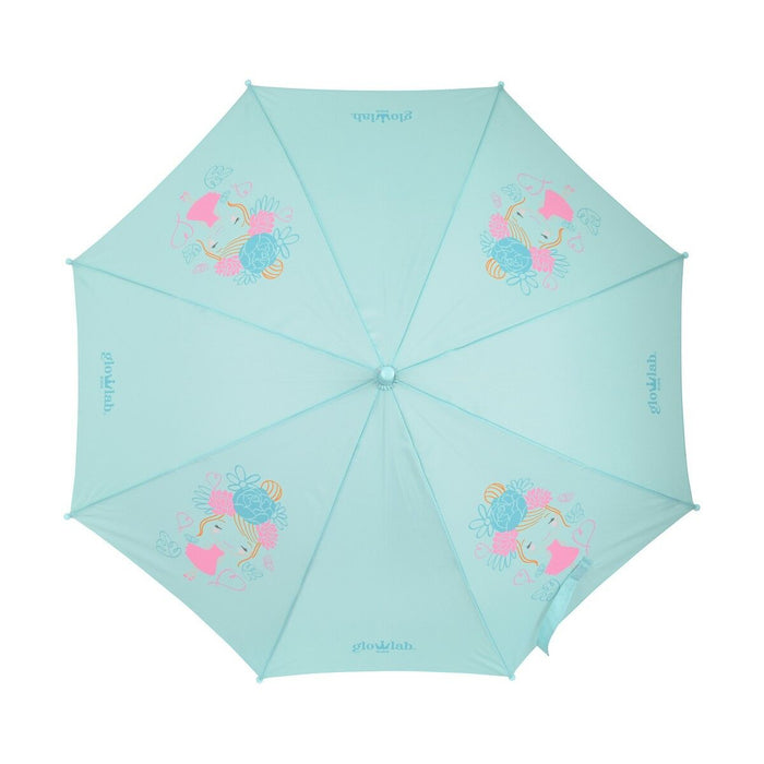 Umbrelă Glow Lab Cute doll Albastru deschis (Ø 86 cm)