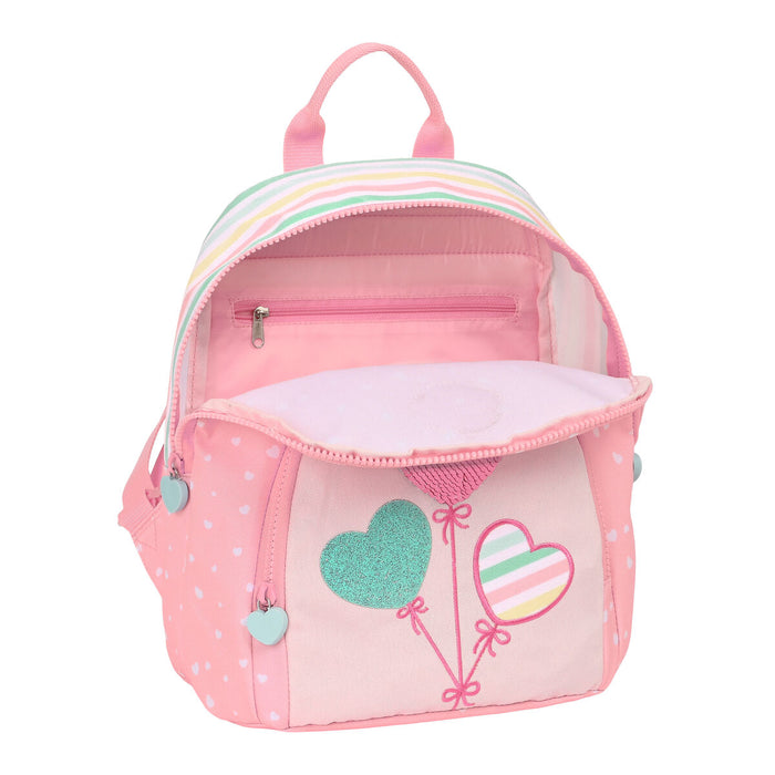 Rucsac BlackFit8 Globitos Mini Roz 25 x 30 x 13 cm