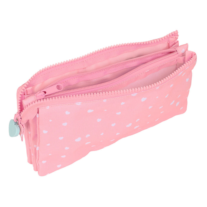Penar triplu BlackFit8 Globitos Roz 22 x 12 x 3 cm
