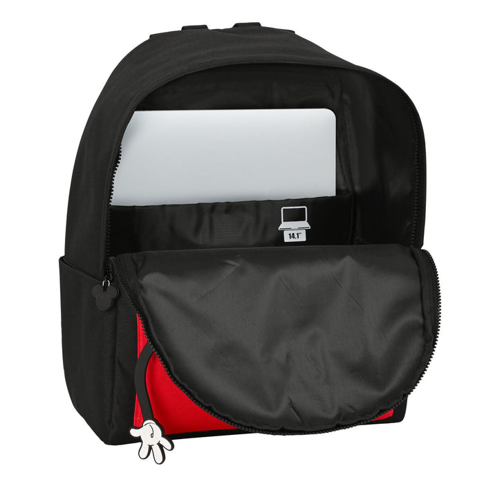 Rucsac pentru Laptop Mickey Mouse Clubhouse  mickey mouse  Roșu Negru (31 x 40 x 16 cm)