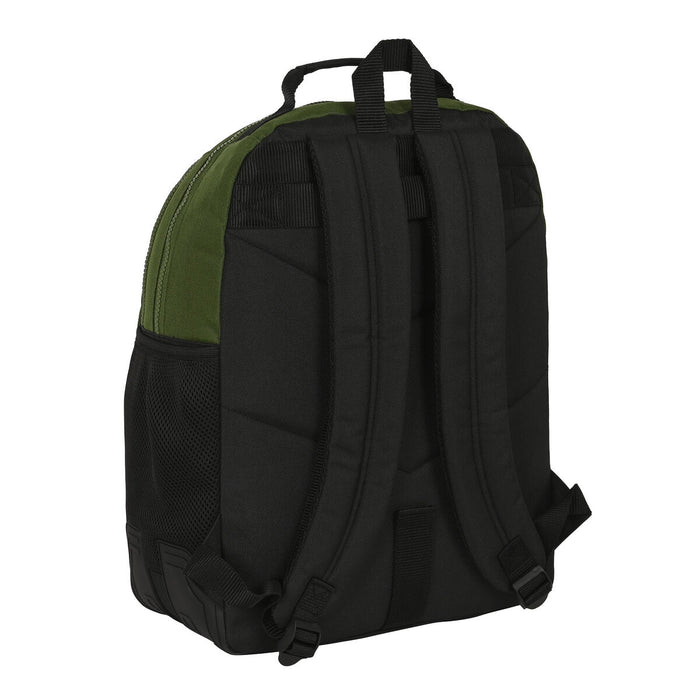 Ghiozdan Safta Dark forest Negru Verde 32 x 42 x 15 cm