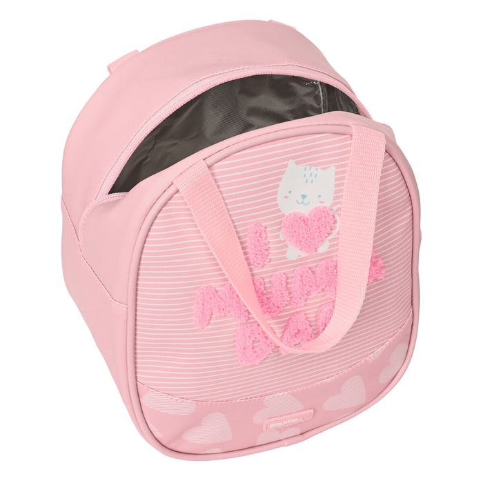 Geantă Termoizolantă pentru Gustări Safta Love 19 x 22 x 14 cm Roz